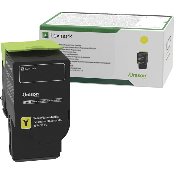 Lexmark Original High Yield Laser Toner Cartridge - Yellow - 1 Each - 2300 Pages