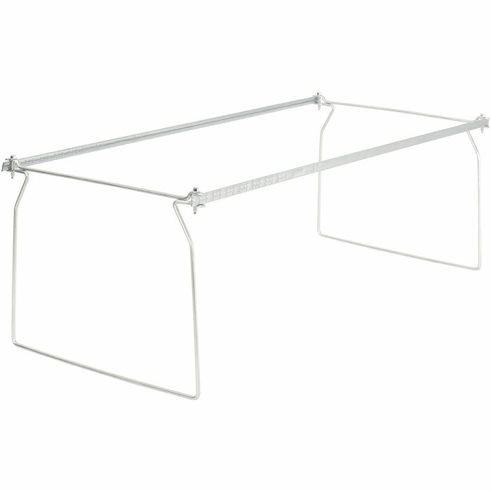 Business Source Premium File Folder Frames - Letter - Metal - Stainless Steel - 6 / Box
