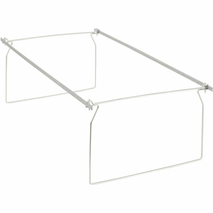 Business Source Premium File Folder Frames - Legal - Metal - Stainless Steel - 6 / Box