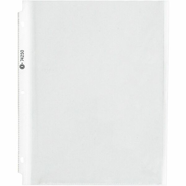 Business Source Heavy-duty Sheet Protectors - 8.5" Width - 100 x Sheet Capacity - Ring Binder - Top Loading - Clear - 25 / Pack