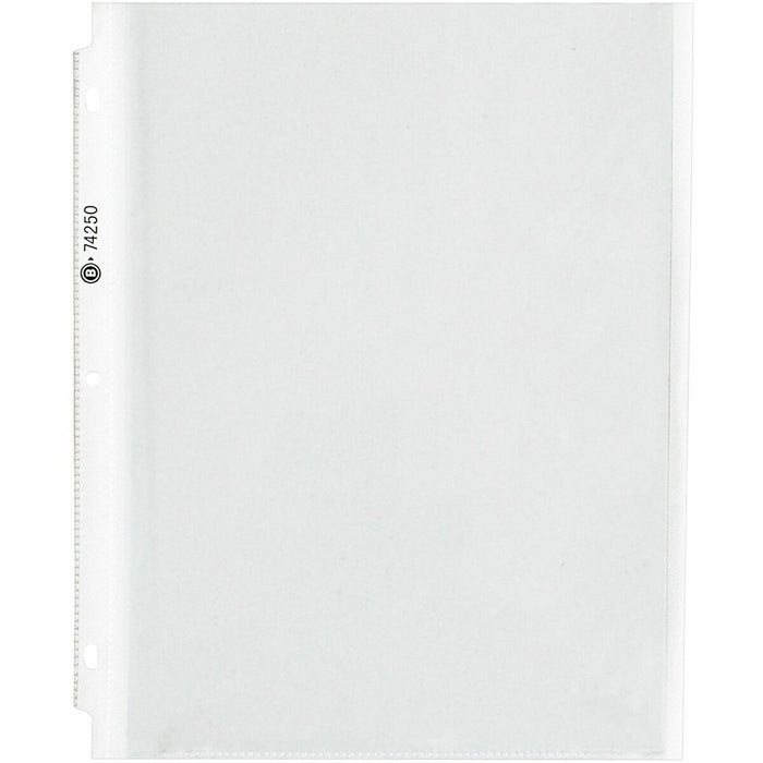 Business Source Heavy-duty Sheet Protectors - 8.5" (215.9 mm) Width x 4 mil (0.10 mm) Thickness - 100 x Sheet Capacity - Ring Binder - Top Loading - Clear - 25 / Pack