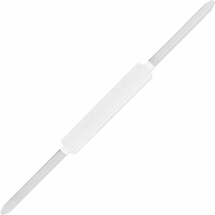 Business Source Self-adhesive Folder Fasteners - 240 Sheet Capacity - for Paper - Self-adhesive - Silver - 100 / Box