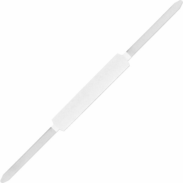 Business Source Self-adhesive Folder Fasteners - 240 Sheet Capacity - for Paper - Self-adhesive - Silver - 100 / Box