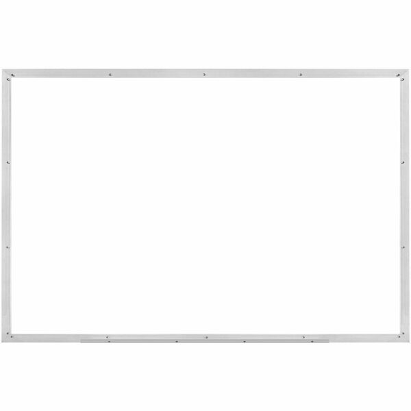 Lorell Dry-erase Board - 72" (6 ft) Width x 48" (4 ft) Height - White Styrene Surface - Silver Aluminum Frame - Rectangle - 1 Each