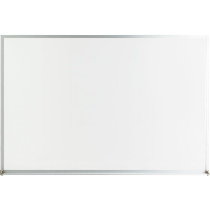 Lorell Economy Dry-erase Board - 36" (91.44 cm) Width x 24" (60.96 cm) Height - White Melamine Surface - White Aluminum Frame - Rectangle - 1 Each