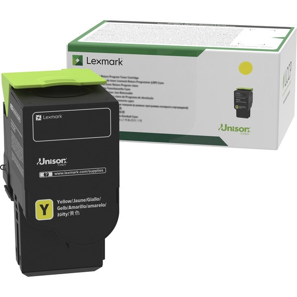 Lexmark Unison Original Standard Yield Laser Toner Cartridge - Yellow - 1 Each - 1400 Pages