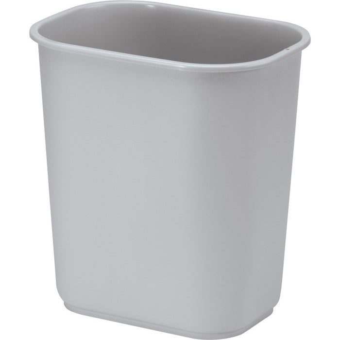 Rubbermaid Commercial Wastebasket Small 13 QT Gray - Swing Lid - 12.30 L Capacity - Chip Resistant, Dent Resistant, Rust Resistant, Easy to Clean - 12.1" (308.10 mm) Height x 8.3" (209.55 mm) Width x 11.4" (289.05 mm) Depth - Resin, Plastic - Gray - 1 Eac