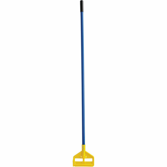 Rubbermaid Commercial Invader 60" Side-Gate Wet Mop Handle, Fiberglass Handle, Blue - 60" (1524 mm) Length - Blue, Yellow - Fiberglass - 1 Each