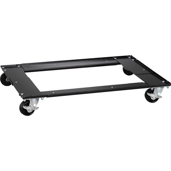 Lorell Commercial Cabinet Dolly - Metal - 42" (1066.80 mm) Width x 24" (609.60 mm) Depth x 4" (101.60 mm) Height - Black - 1 Each