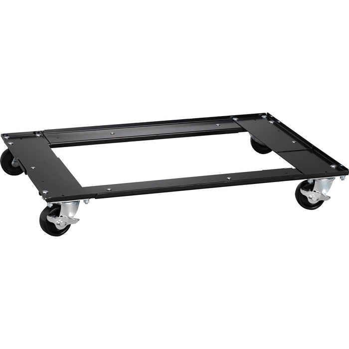 Lorell Commercial Cabinet Dolly - Metal - 42" (1066.80 mm) Width x 24" (609.60 mm) Depth x 4" (101.60 mm) Height - Black - 1 Each