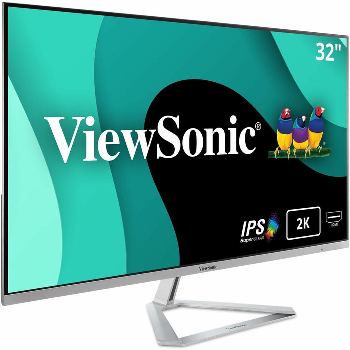 Viewsonic 32" Display, IPS Panel, 2560 x 1440 Resolution - 31.5" Viewable - In-plane Switching (IPS) Technology - LED Backlight - 2560 x 1440 - 1.07 Billion Colors - 250 cd/m² - 8 ms - 75 Hz Refresh Rate - Speakers - HDMI - DisplayPort - VESA Mount C