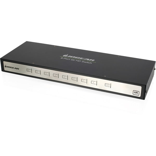 IOGEAR True 4K 8-Port Switcher with HDMI Connection - 4096 x 2160 - 4K - 8 x 1 - Display, Computer, TV - 1 x HDMI Out