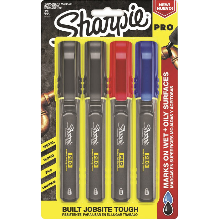 Sharpie PRO Fine Tip Permanent Markers - 4 / Pack