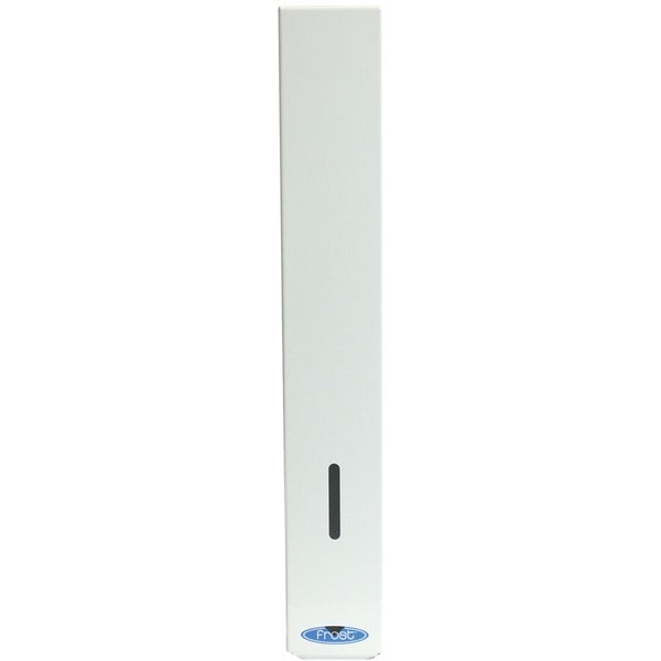 Frost Cone Paper Cup Dispenser - Paper Cups Supported - Wall Mountable - White - Steel - Durable, Hinged - 1 Each