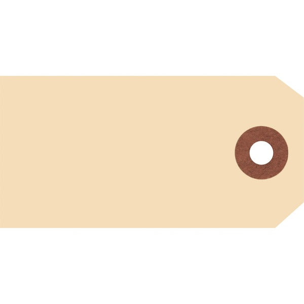 Merangue Manila Shipping Tags - #2 - 12.75" (323.85 mm) Length x 4.25" (107.95 mm) Width - Rectangular - Manila - 1000 / Pack