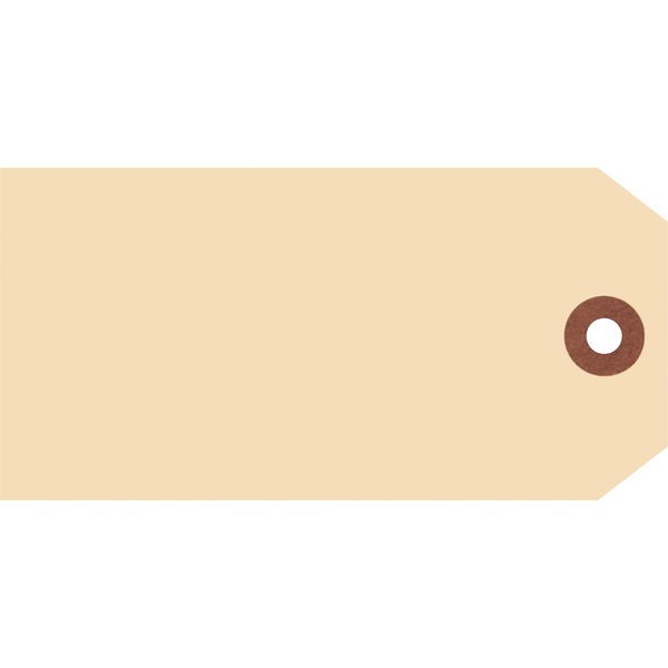 Merangue Manila Shipping Tags - #5 - 4.75" (120.65 mm) Length x 2.38" (60.45 mm) Width - Rectangular - Manila - 1000 / Pack