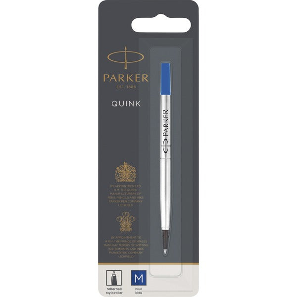 Parker Rollerball Pen Refill - 0.5 mm (0.02") , Medium Point - Blue Ink - 1 Each