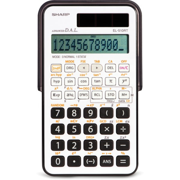 Sharp EL510RTB 169Functions Scientific Calculator - 169 Functions - Protective Hard Shell Cover, Dual Power - 11 Digits - LCD - Battery/Solar Powered - 0.4" (10.16 mm) Height x 3" (76.20 mm) Width x 5.3" (134.62 mm) Depth - 1 Each
