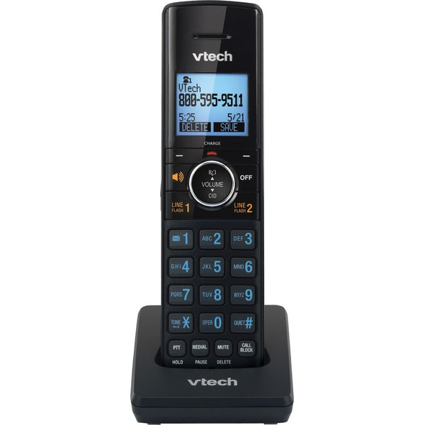 VTech 2-line Cordless Phone Accessory Handset - Cordless - DECT 6.0 - 50 Phone Book/Directory Memory - 2 x Total Number of Phone Lines - Silver, Black