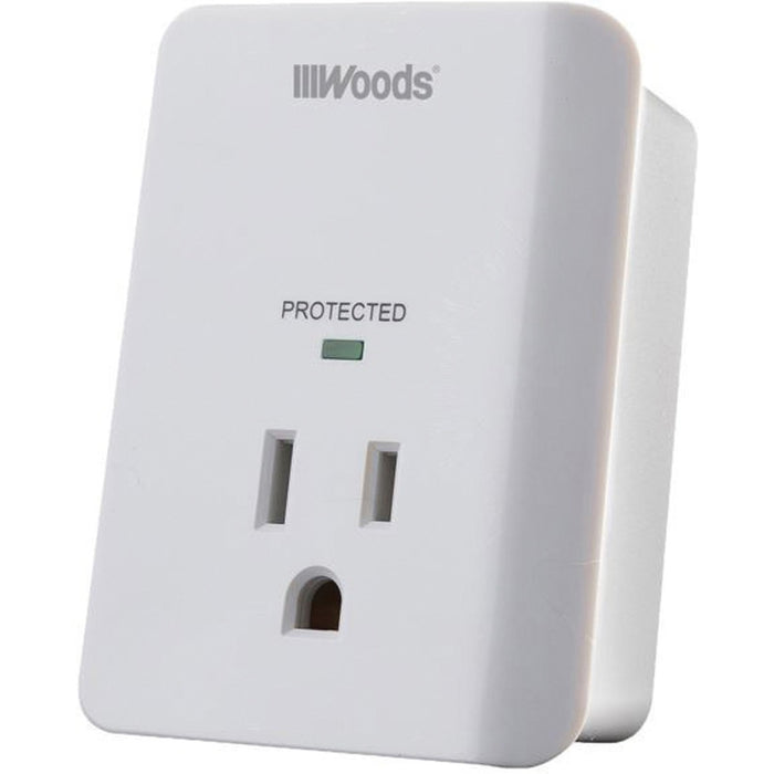 Wood Industries 1-Outlet Surge Suppressor/Protectors - 1 x AC Power - 1.80 kVA - 1080 J - 120 V AC Input