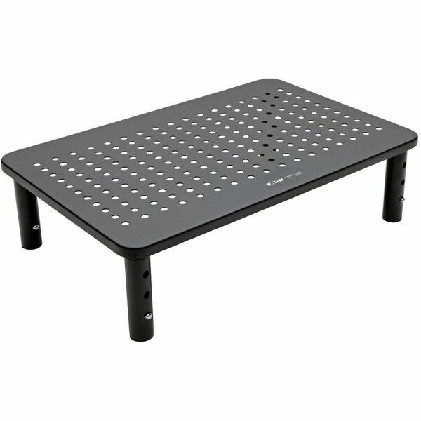 Tripp Lite series Monitor Riser for Desk, 14 x 9 in. - Height Adjustable, Metal, Black - 44.09 lb (20000 g) Load Capacity - 15.51" (393.95 mm) Height x 9.20" (233.68 mm) Width x 14.50" (368.30 mm) Depth - Desktop, Tabletop, Countertop - Metal - Black