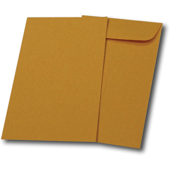Supremex Coin Envelopes - Coin - #7 - 3 1/2" (88.90 mm) Width x 6 1/2" (165.10 mm) Length - 24 lb (10886.22 g) - Gummed - Golden - Kraft - 500 / Box