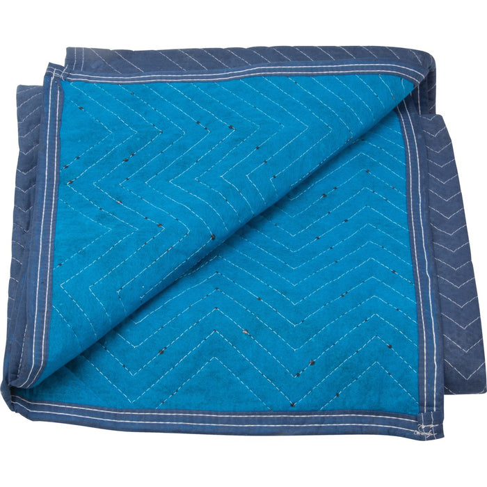 KLETON Economy Furniture Pad - Rectangle - Light Blue, Navy Blue - Cotton, Polyester - 1Each