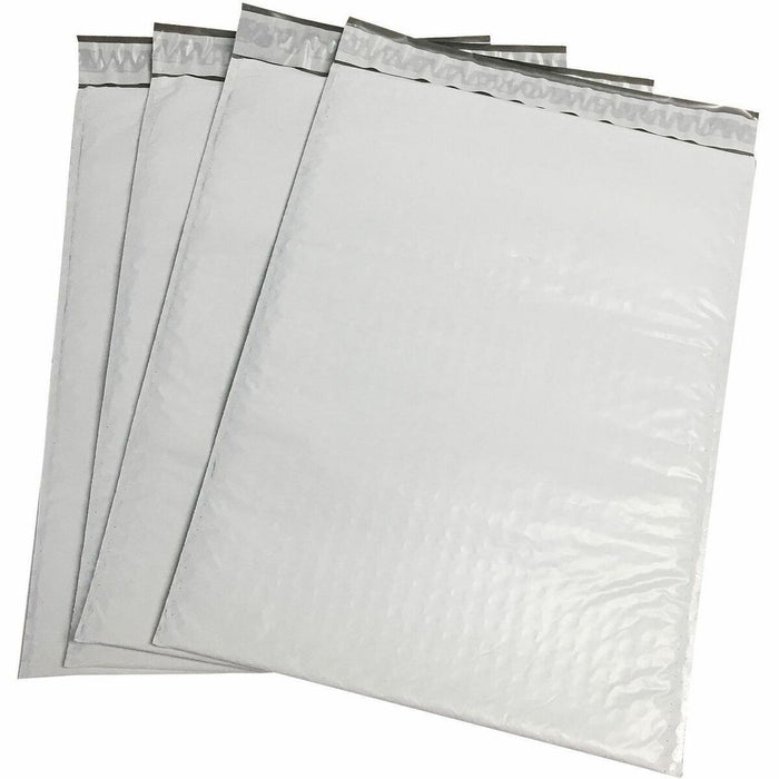 Spicers Xpak Bubble Mailers - Shipping - #1 - 12" (304.80 mm) Width x 7 1/4" (184.15 mm) Length - Peel & Seal - Gray, White - Polyethylene - 100 / Box