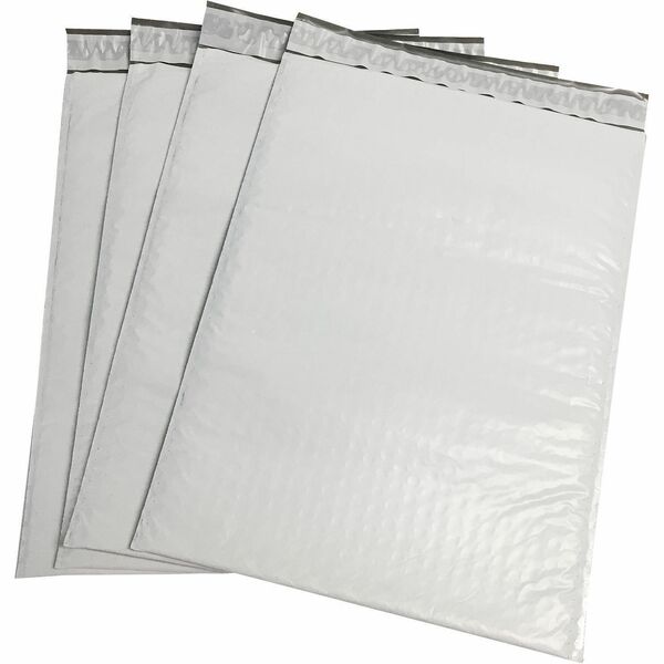 Spicers Xpak Bubble Mailers - Shipping - #5 - 16" (406.40 mm) Width x 10 1/2" (266.70 mm) Length - Peel & Seal - White, Gray - Polyethylene - 100 / Box