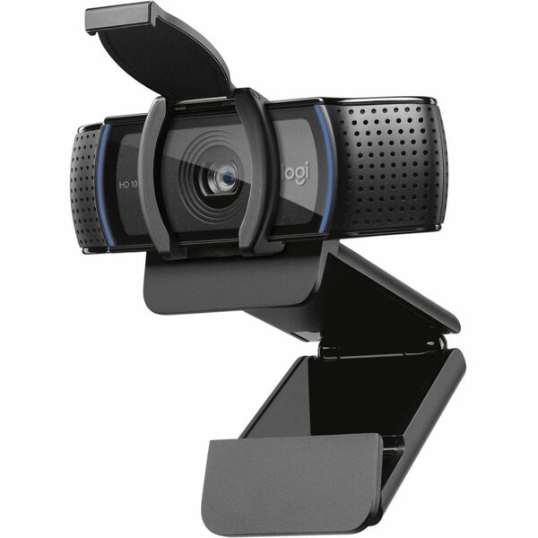 Logitech C920S Webcam - 3 Megapixel - 30 fps - Black - USB 3.1 - 1 Each - Full HD - 1920 x 1080 Video - Auto-focus - 78&deg; Angle - Clip, Tripod Mount - 1.2x Digital Zoom - Microphone - For Notebook, Monitor - Windows 8 or Later, macOS 10.10 or Later, Ch