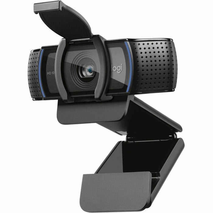 Logitech C920S Webcam - 3 Megapixel - 30 fps - Black - USB 3.1 - 1 Each - Full HD - 1920 x 1080 Video - Auto-focus - 78&deg; Angle - Clip, Tripod Mount - 1.2x Digital Zoom - Microphone - For Notebook, Monitor - Windows 8 or Later, macOS 10.10 or Later, Ch