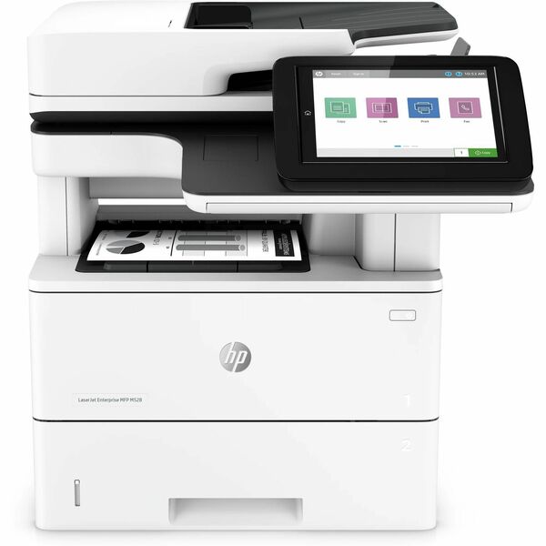 HP LaserJet M528 M528dn Laser Multifunction Printer-Monochrome-Copier/Scanner-43 ppm Mono Print-1200x1200 Print-Automatic Duplex Print-150000 Pages Monthly-650 sheets Input-Color Scanner-600 Optical Scan-Gigabit Ethernet - Copier/Printer/Scanner - 43 ppm