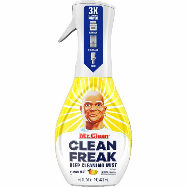 Mr. Clean Deep Cleaning Mist - 16 fl oz (0.5 quart) - Lemon Zest Scent - 1 Each - Easy to Use, Disinfectant, Deodorize - Multi