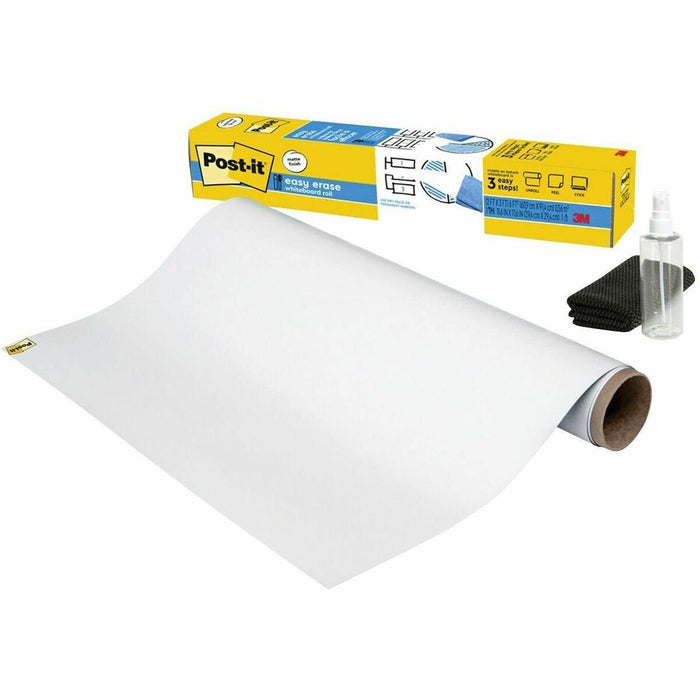Post-it&reg; Flex Write Surface, FWS3x2, 3 ft x 2 ft (.914 m x .609 m), 1 per pack - White Polyester Surface - White Sheet Color - Rectangle - Tabletop - 24" (609.60 mm) Length x 36" (91.44 cm) Width - Easy Peel, Self-stick, Wipe-off, Easy to Clean, Remov
