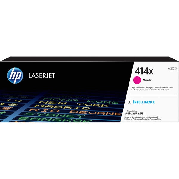 HP 414X (W2023X) Original High Yield Laser Toner Cartridge - Magenta - 1 Each - 6000