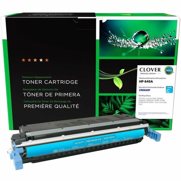 CIG Remanufactured Laser Toner Cartridge 645A, EP-86C (Canon 6827A005, Canon EP-86C, HP 645A, HP C9731A) - Cyan Each - 12,000 Pages