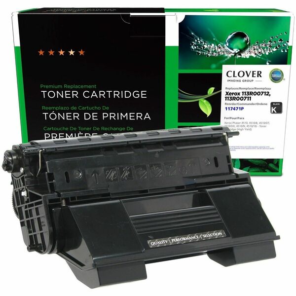 CIG Remanufactured High Yield Laser Toner Cartridge Xerox 113R00711, Xerox 113R00712, Xerox 113R711, Xerox 113R712 - Black Each - 19,000 Pages
