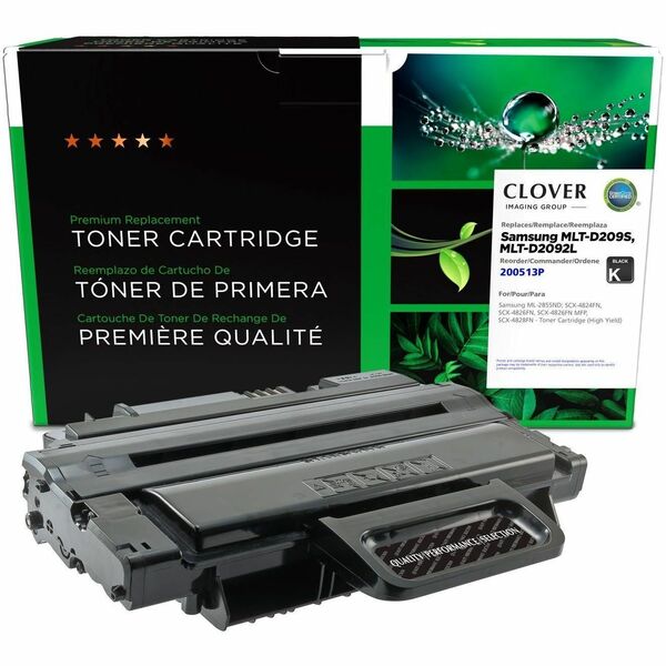 CIG Remanufactured High Yield Laser Toner Cartridge 2092L, 2092S (Samsung 2092L, Samsung 2092S, Samsung MLT-D2092L, Samsung MLT-D2092L/ELS, Samsung MLT-D2092S, Samsung MLT-D2092S/ELS, Samsung MLT-D209S) - Black Each - 5,000 Pages