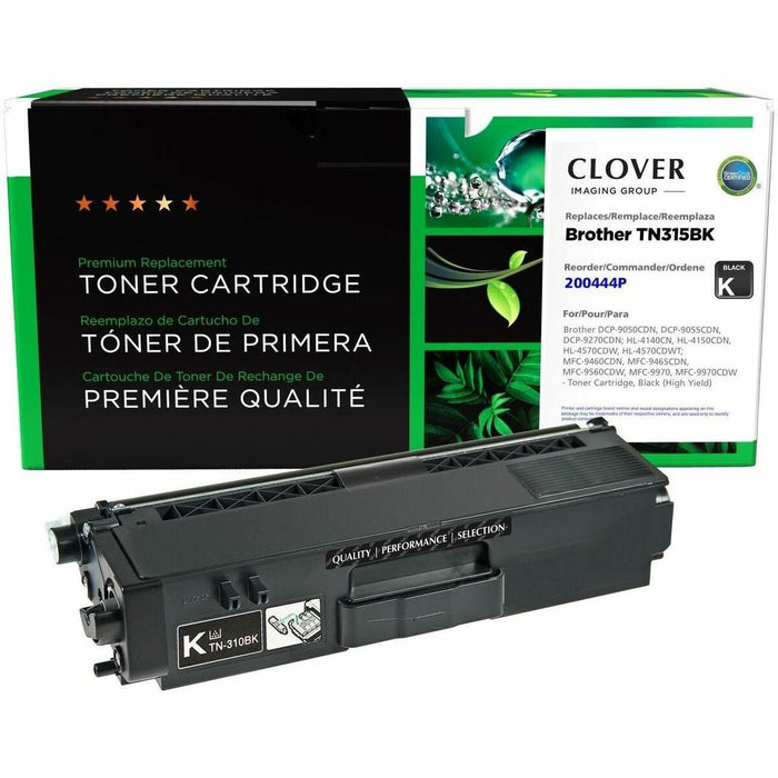 CIG Remanufactured High Yield Laser Toner Cartridge TN315, TN315BK (Brother TN315BK) - Black Each - 6,000 Pages