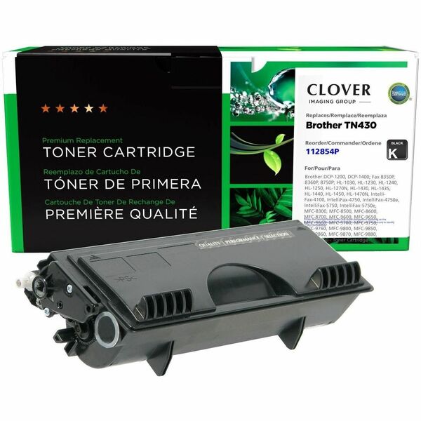 CIG Remanufactured Standard Yield Laser Toner Cartridge Brother TN430, Brother TN6300, Dataproducts DPCPB16C, Pitney Bowes 817-5 - Black - 1 Each - 3,000 Pages