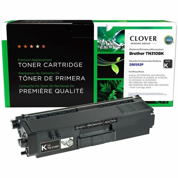 CIG Remanufactured Laser Toner Cartridge TN310, TN310BK (Brother TN310BK) - Black Each - 2,500 Pages