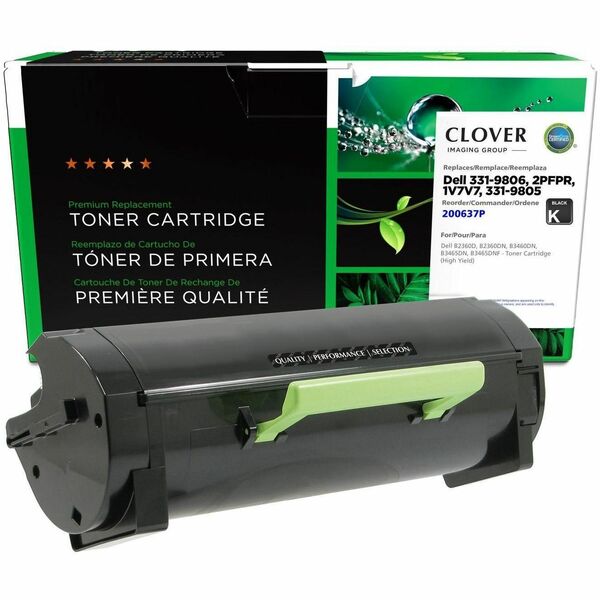 CIG Remanufactured High Yield Laser Toner Cartridge Dell 1V7V7, Dell 2PFPR, Dell 331-9805, Dell 331-9806, Dell C3NTP, Dell M11XH - Black - 1 Each - 8,500 Pages