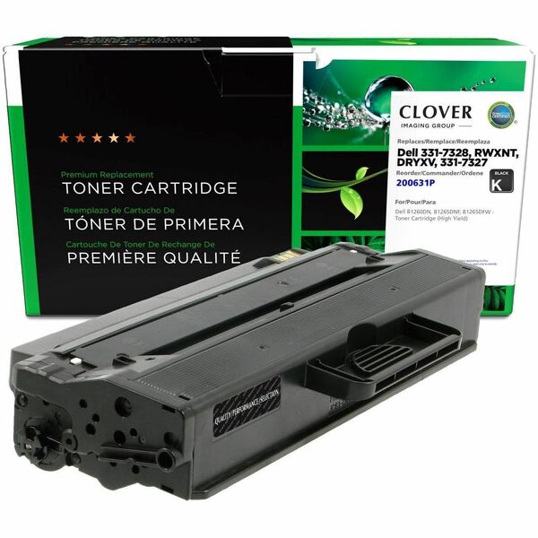 CIG Remanufactured High Yield Laser Toner Cartridge 331-7328, RWXNT, DRYXV, 331-7327, PVVWC - Black - 1 Each - 2,500 Pages