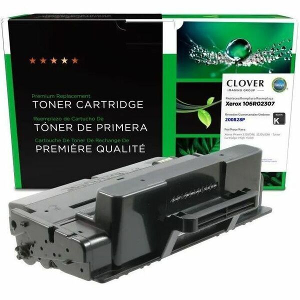 CIG 200828P Remanufactured High Yield Laser Toner Cartridge - Single Pack 3320 (106R02307) - Black Each - 11000 Pages