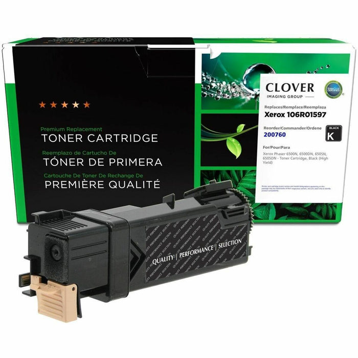 CIG Premium Remanufactured High Yield Laser Toner Cartridge - Single Pack 6500 (Xerox 106R01597, Xerox 106R01604, Xerox 106R1597) - Black - 1 Each - 3,000 Pages