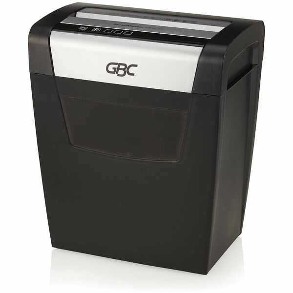 GBC ShredMaster PX10-06 Super Cross-Cut Paper Shredder - Non-continuous Shredder - Super Cross Cut - 10 Per Pass - for shredding Staples, Paper Clip - P-4 - 1.18 in/s (29.97 mm/s) - 9" (228.60 mm) Throat - 6 Minute Run Time - 22.71 L Wastebin Capacity - B
