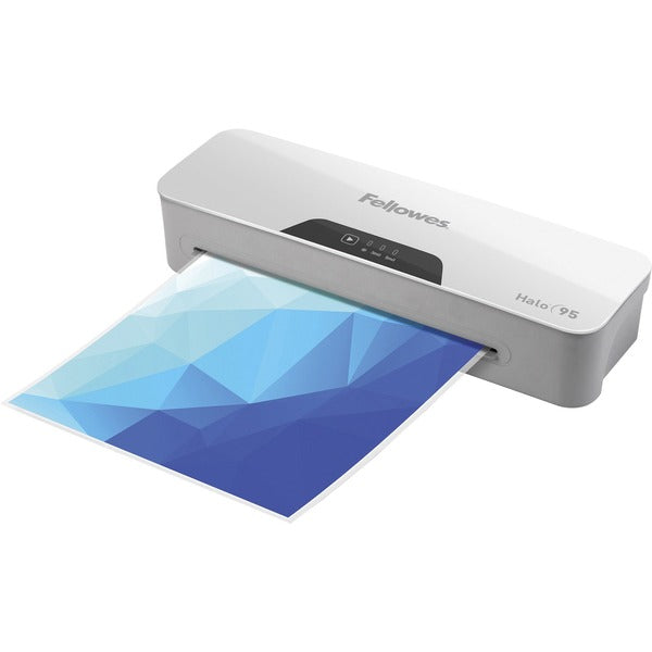 Fellowes Halo 95 Laminator & Pouch Starter Kit - Pouch - 9.50" (241.30 mm) Lamination Width - 0.20 mil (0.01 mm) Lamination Thickness - Release Lever - 3" (76.20 mm) Height x 13.50" (342.90 mm) Width x 4.38" (111.25 mm) Depth