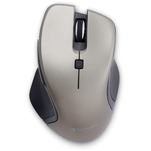 Verbatim USB-C&trade; Wireless Blue LED Mouse - Graphite - Blue LED/Optical - Wireless - Radio Frequency - 2.40 GHz - Graphite - USB Type C - 1600 dpi - 6 Button(s) - 1 Each