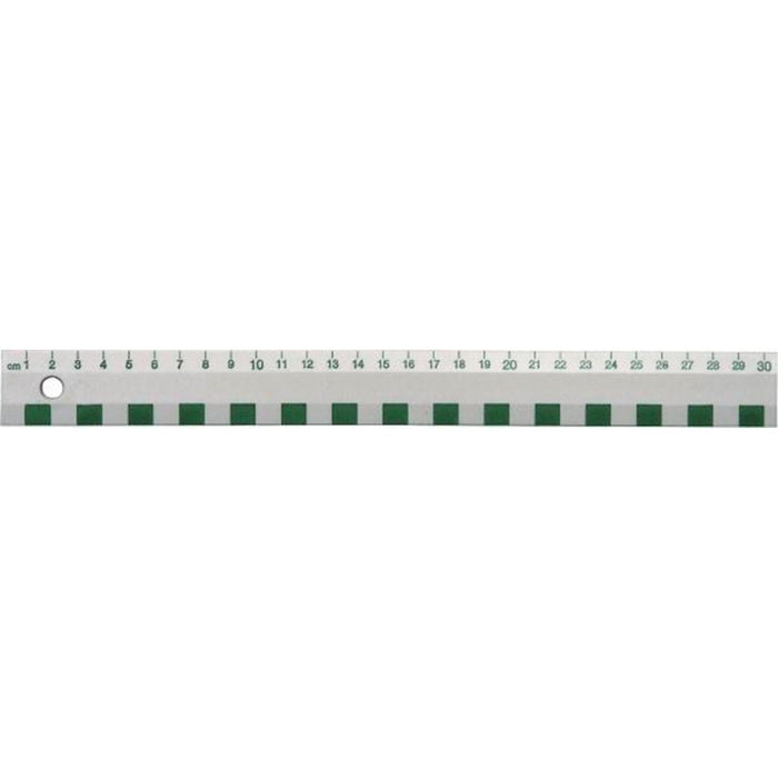 Westcott 30cm White Plastic Ruler - 30 cm Length - Metric Measuring System - Plastic - White - 1 Each