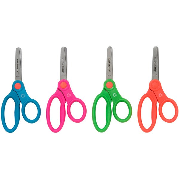 Westcott KleenEarth 5" Blunt Antimicrobial Kids Scissors - Left/Right - Stainless Steel - Blunted Tip - 1 Each